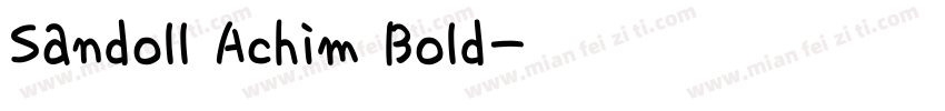 Sandoll Achim Bold字体转换